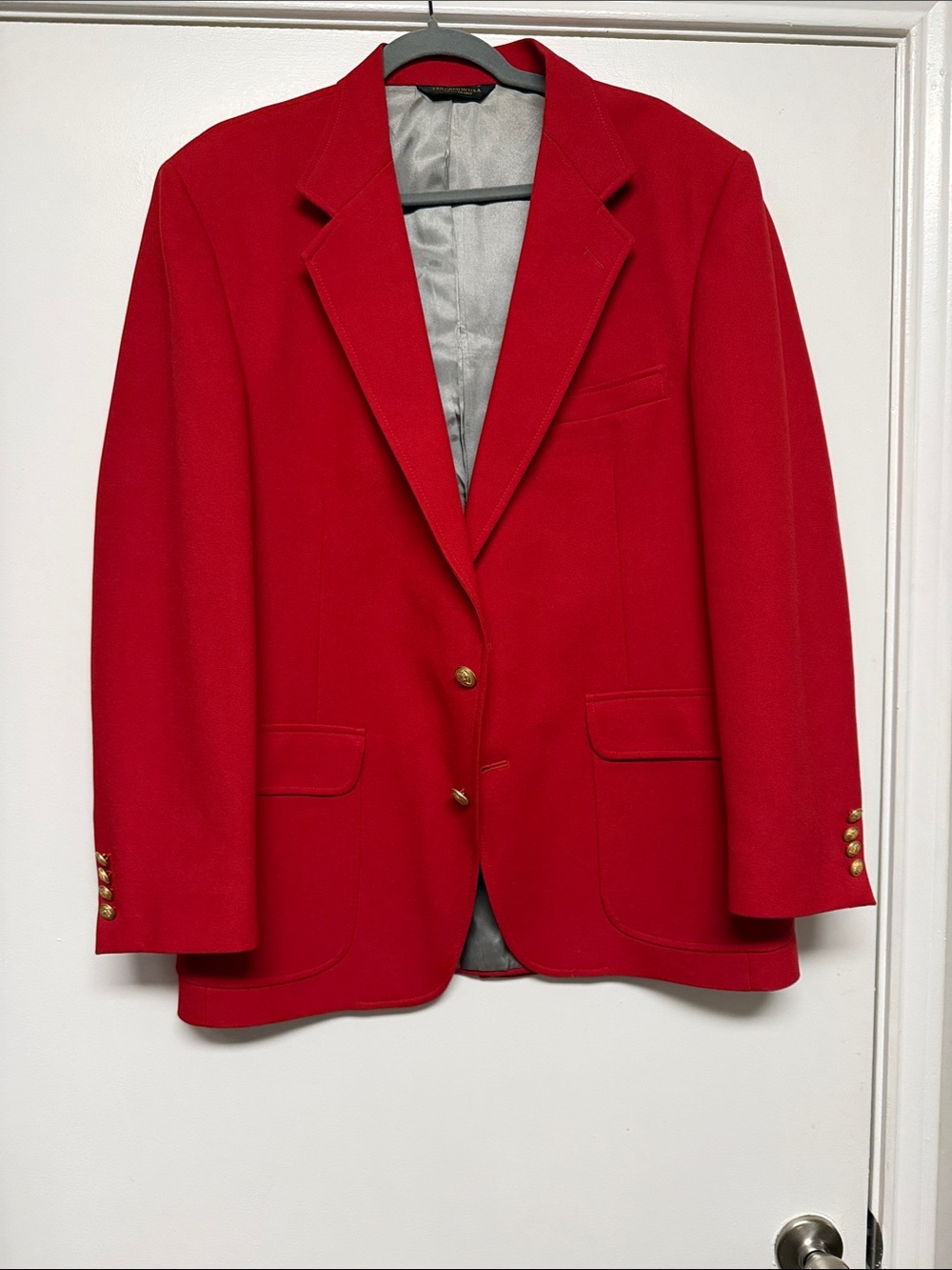 John D. Craigmiles: Men’s Tailor Made 42R Red Blazer